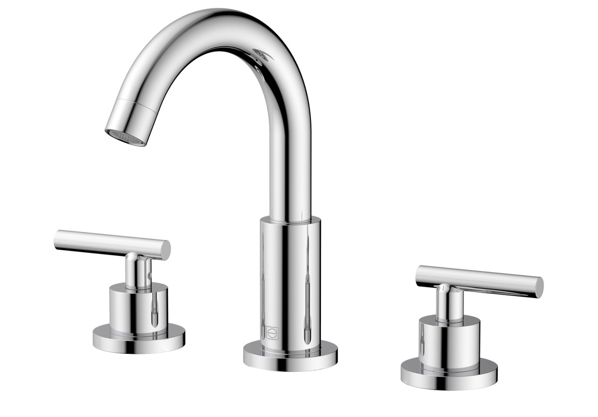 Leah 8 in. Widespread Double Handle Bathroom Faucet, Chrome -  KD Marco de la cama, KD4303315