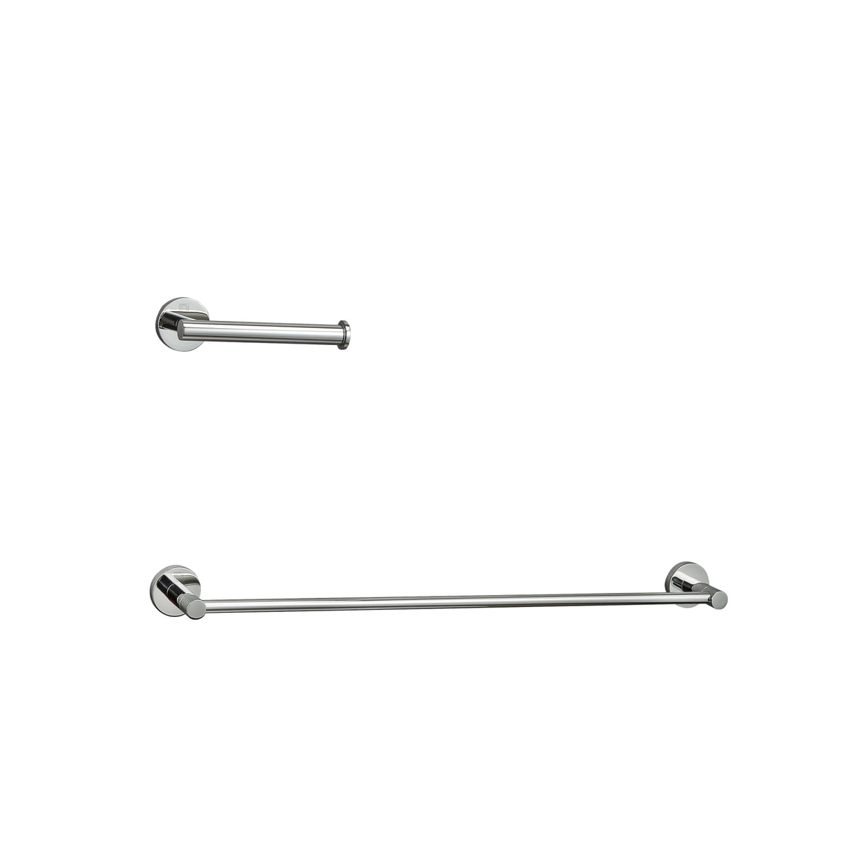 Alma 2 Piece Bathroom Hardware Set, Chrome