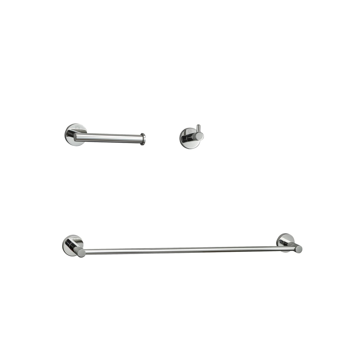 HWB-11S3HPCH Freya 3 Piece Bathroom Hardware Set, Chrome