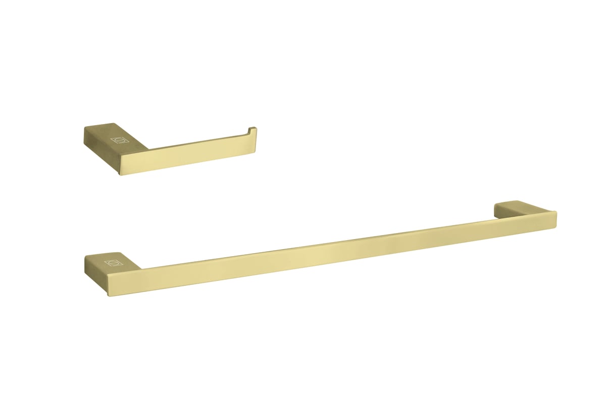 HWB-13S2BGD Sofia 2 Piece Bathroom Hardware Set, Brushed Gold