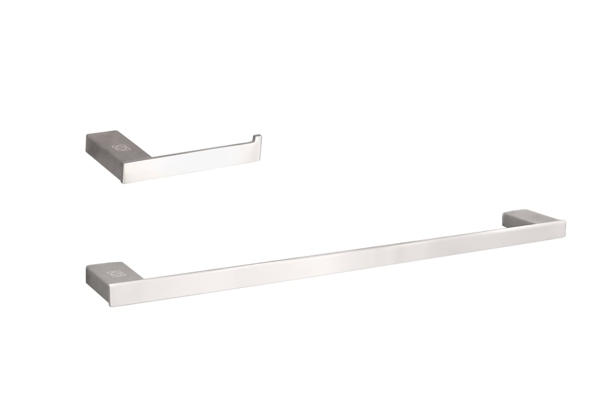 HWB-13S2BNK Sofia 2 Piece Bathroom Hardware Set, Brushed Nickel