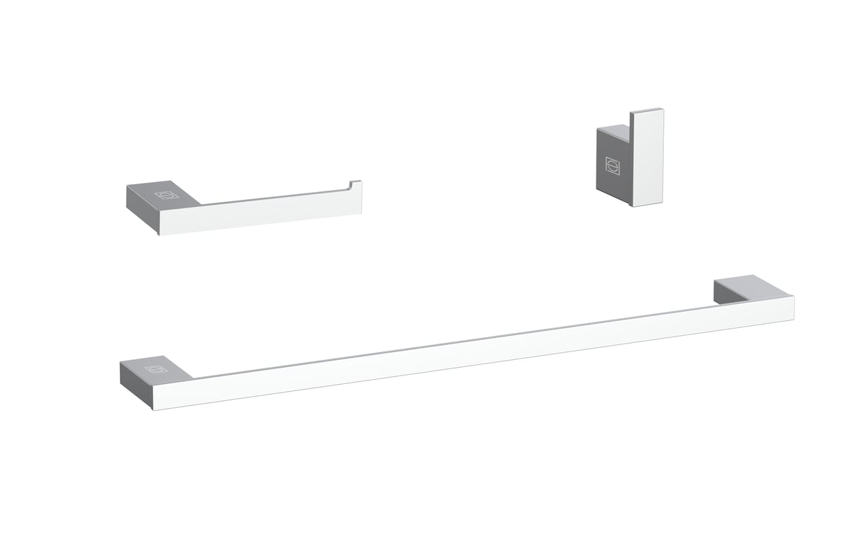 HWB-13S3HPCH Sofia 3 Piece Bathroom Hardware Set, Chrome