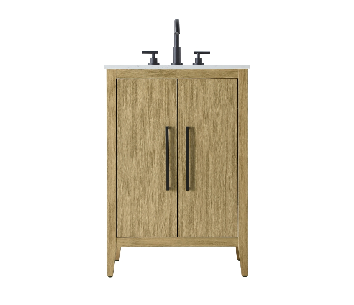 VF29324MHB 24 in. Single Transitional Bathroom Vanity - Honey Brown