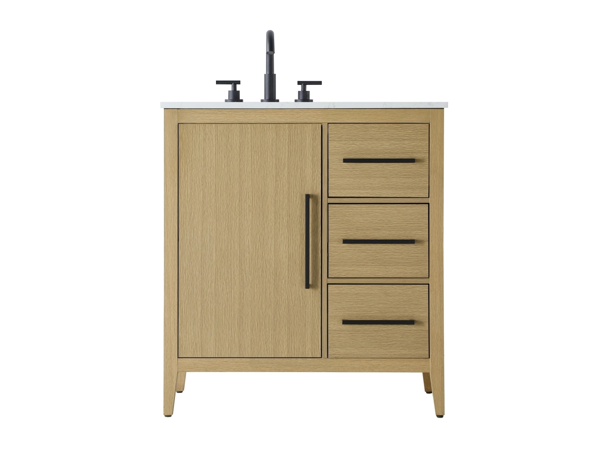 VF29332MHB 32 in. Single Transitional Bathroom Vanity, Honey Brown