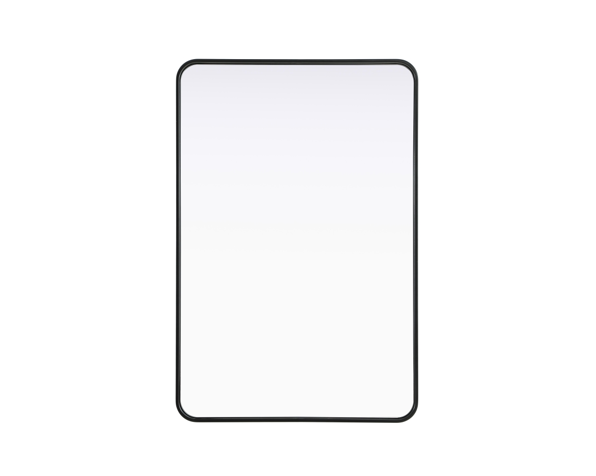 Picture of Elegant Decor MR8A2842BLK 28 x 42 in. Contour Metal Rectangle Mirror&#44; Black