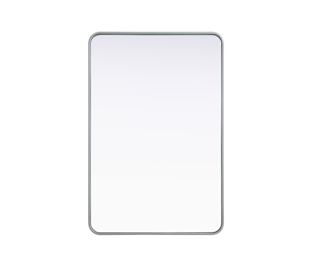 Picture of Elegant Decor MR8A2842SIL 28 x 42 in. Contour Metal Rectangle Mirror&#44; Silver