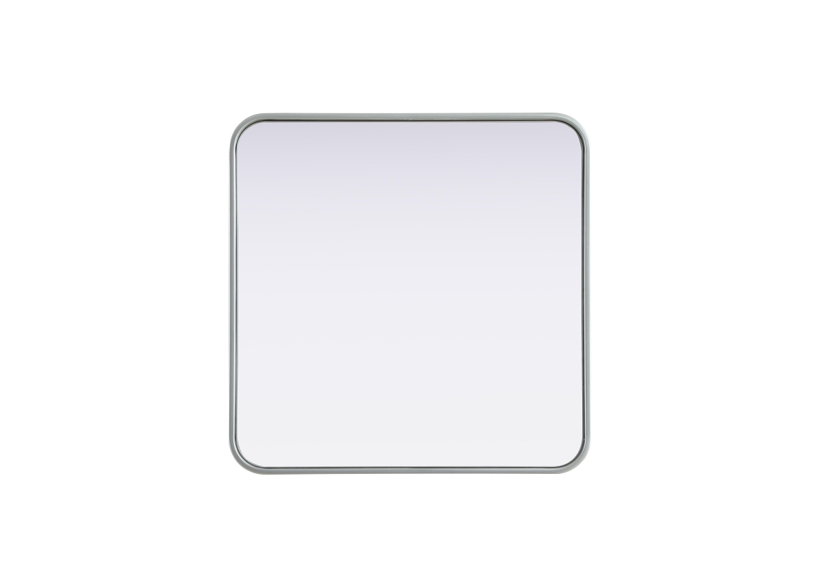 Picture of Elegant Decor MR8A2424SIL 24 x 24 in. Contour Metal Square Mirror&#44; Silver