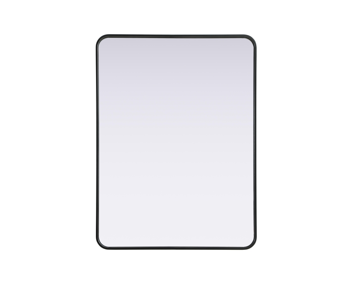 Picture of Elegant Decor MR8A3040BLK 30 x 40 in. Contour Metal Rectangle Mirror&#44; Black
