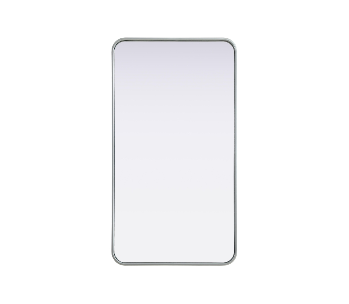 Picture of Elegant Decor MR8A2240SIL 22 x 40 in. Contour Metal Rectangle Mirror&#44; Silver