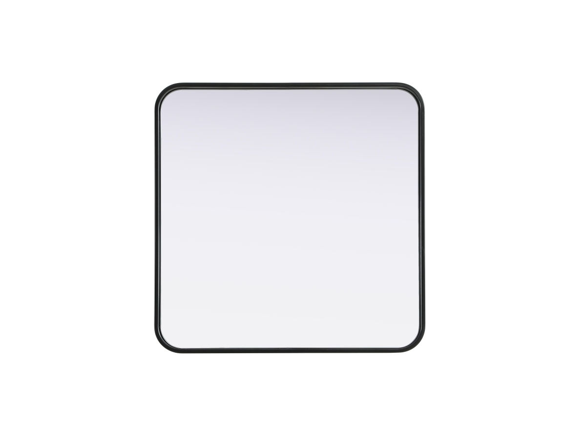 Picture of Elegant Decor MR8A2424BLK 24 x 24 in. Contour Metal Square Mirror&#44; Black