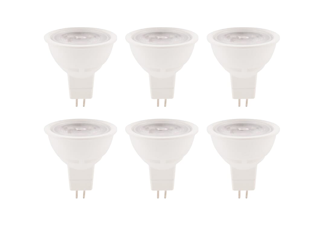 LED Light Bulb - 3000K Warm White - Pack of 6 - 500 Lumens
