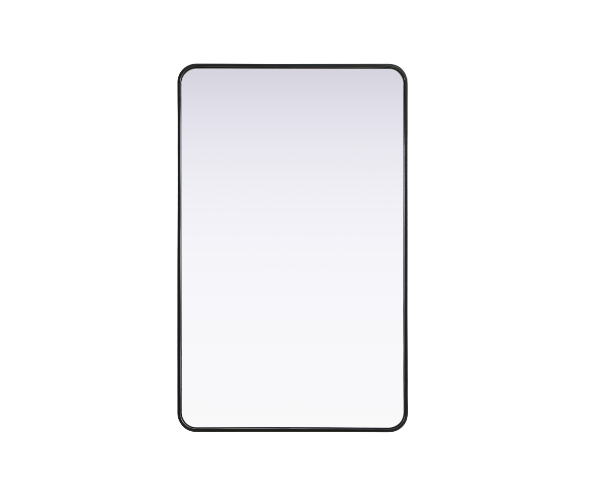 Picture of Elegant Decor MR8A3048BLK 30 x 48 in. Contour Metal Rectangle Mirror&#44; Black