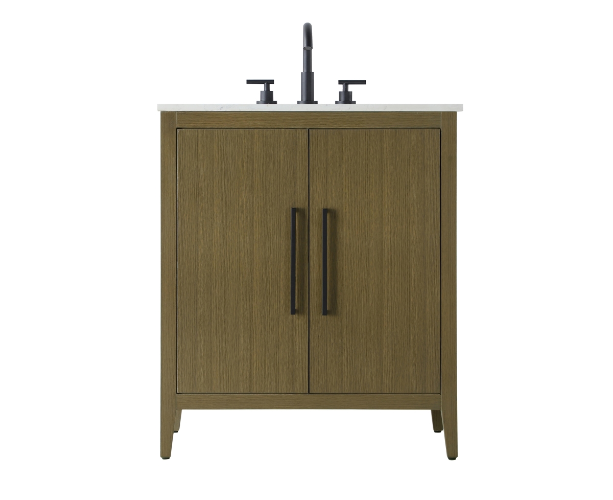 VF29330MCB 30 in. Single Transitional Bathroom Vanity - Chestnut Brown