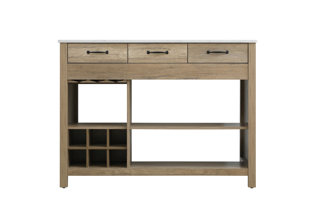 Picture of Elegant Kitchen & Bath KD0248NT 48 in. Kitchen Island&#44; Natural Oak - 4.75 in. Drawer Height