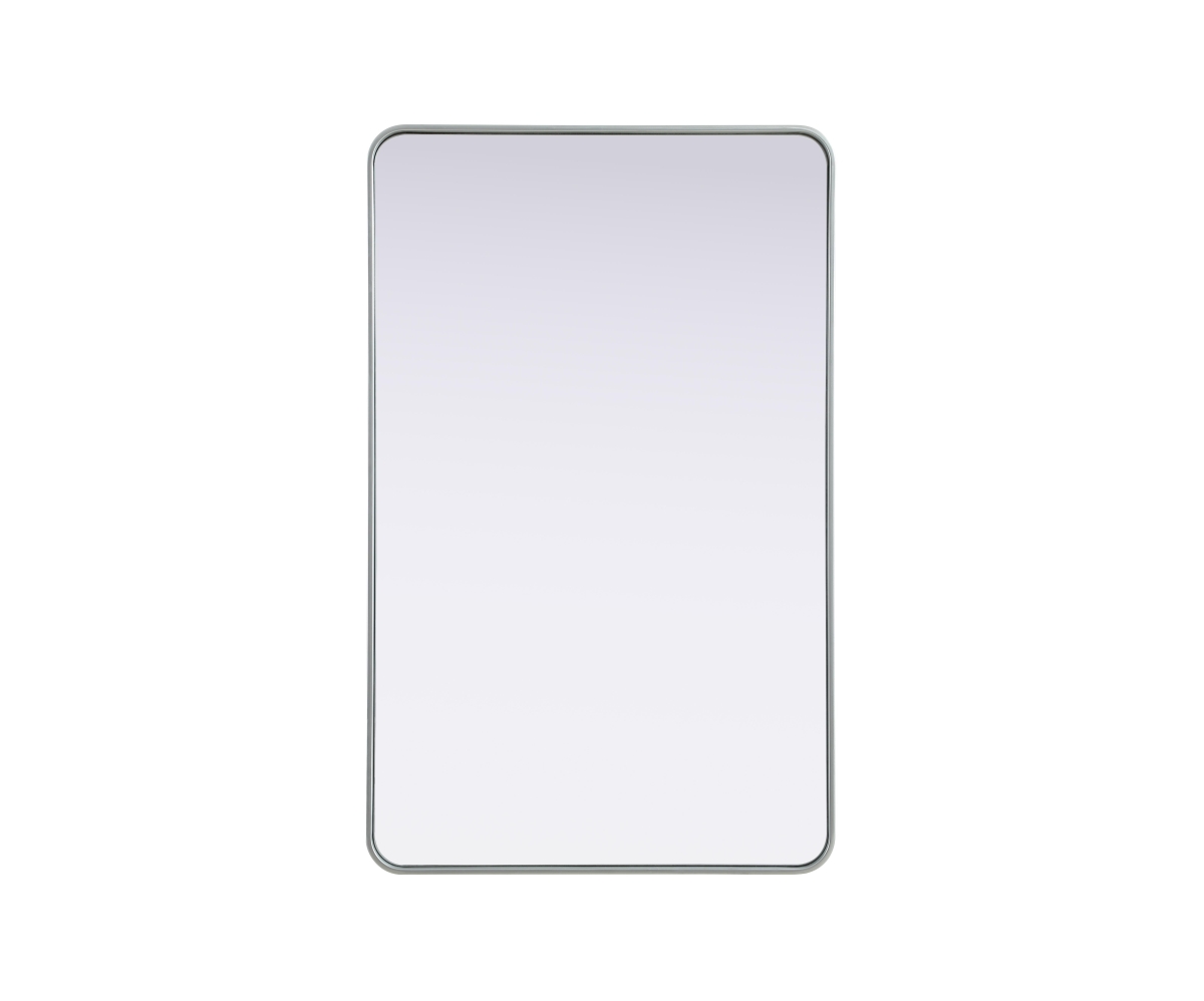 Picture of Elegant Decor MR8A3048SIL 30 x 48 in. Contour Metal Rectangle Mirror&#44; Silver