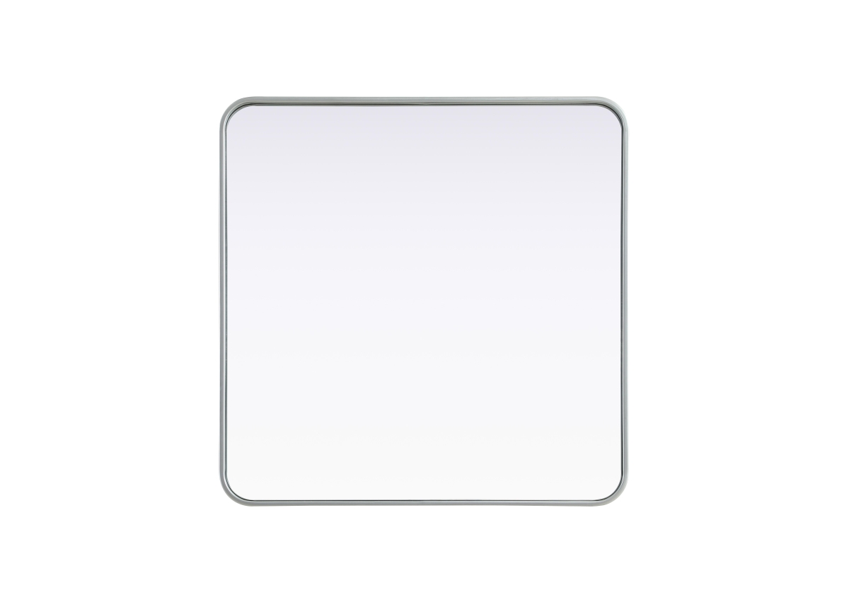 Picture of Elegant Decor MR8A3030SIL 30 x 30 in. Remy Contour Metal Square Mirror&#44; Silver