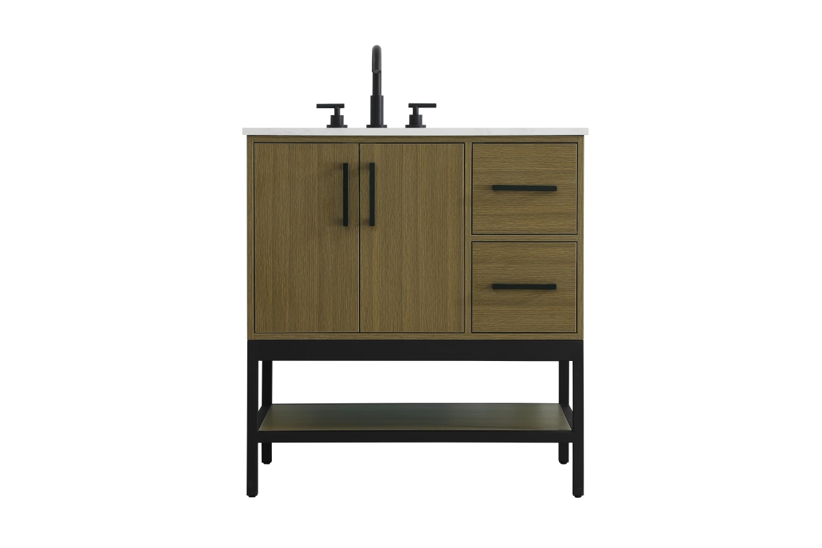 VF60732MCB 32 in. Single Bathroom Vanity - Chestnut Brown