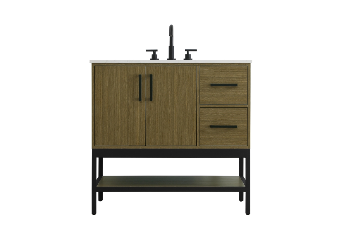 VF60736MCB 36 in. Single Bathroom Vanity, Chestnut Brown