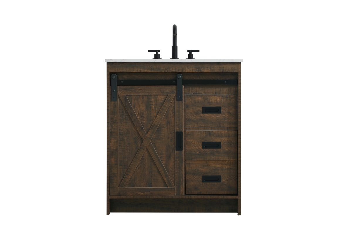 VF90530EX 30 in. Austin Single Rectangle Farmhouse Bathroom Vanity, Expresso
