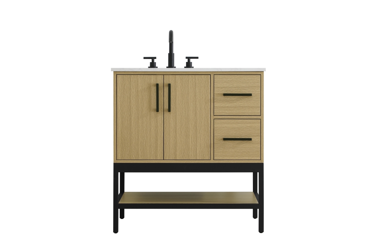 VF60732MHB 32 in. Single Bathroom Vanity, Honey Brown