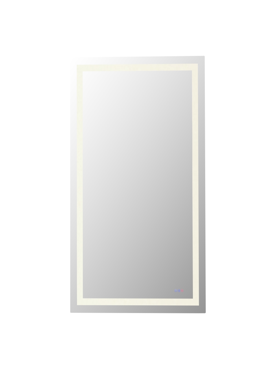 Riven Adjustable Color LED Mirror - Silver - 72 x 36 in. - Energy Efficient