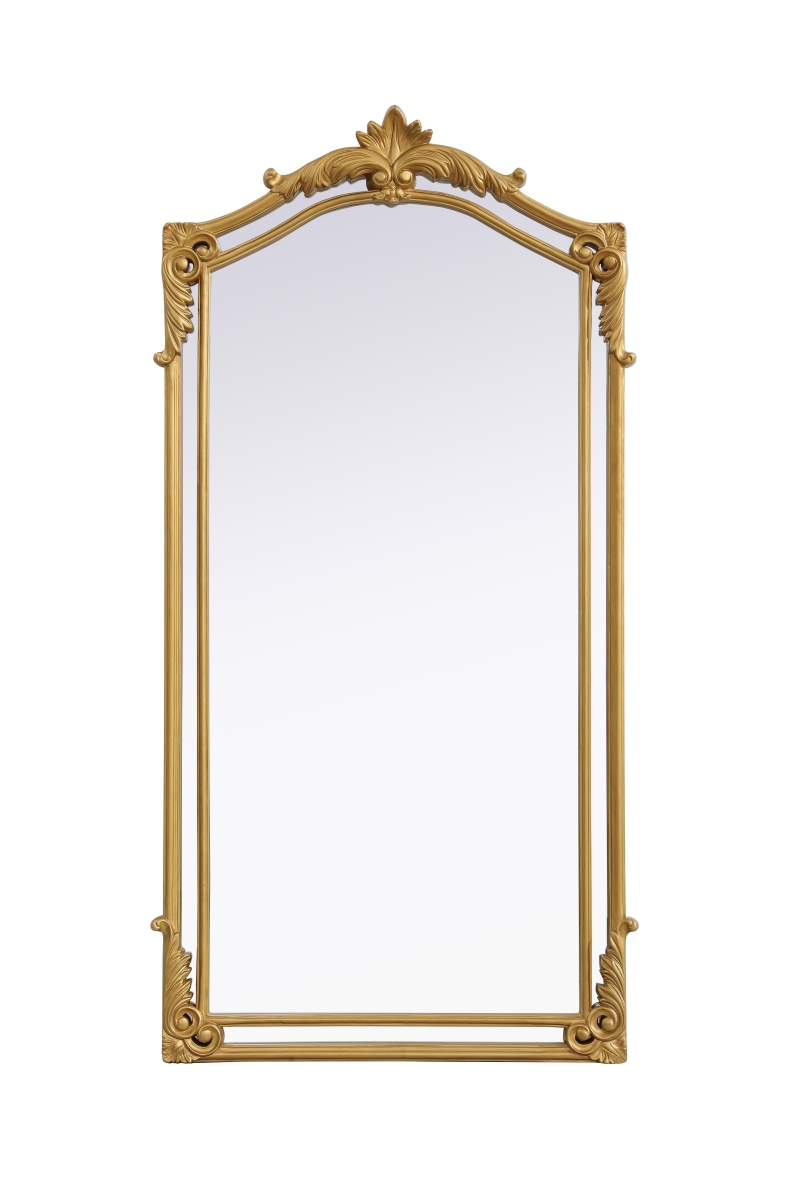 Madeline Gold Leaf Traditional Mirror - 33.5 x 66 in. - Vertical Orientation - Timeless Design