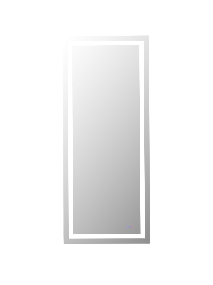 Riven Adjustable Color LED Mirror - Silver - 72 x 42 in. - Includes Defogger