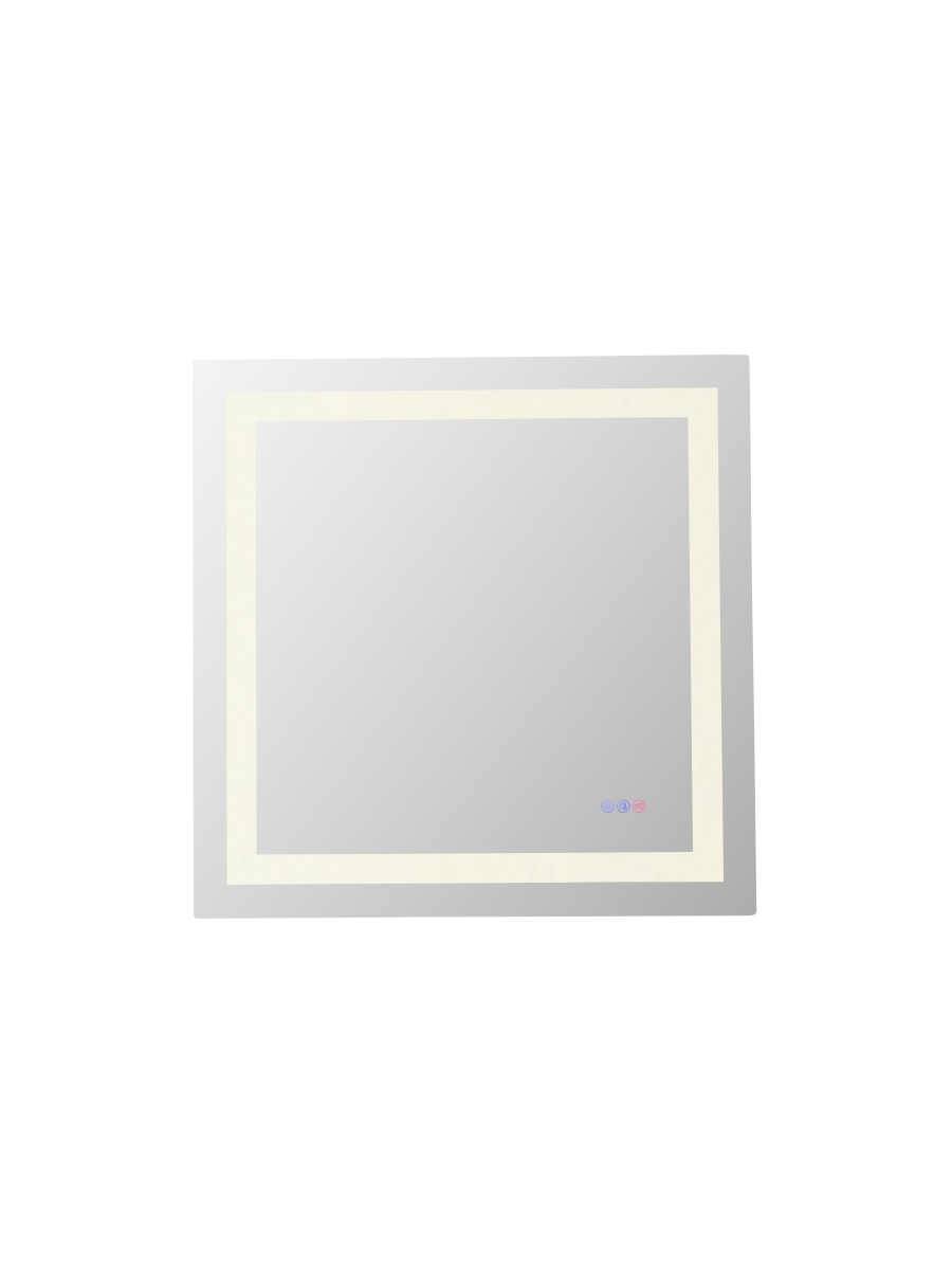Riven Adjustable Color LED Mirror - Square - 30 x 30 in. - Dimmable