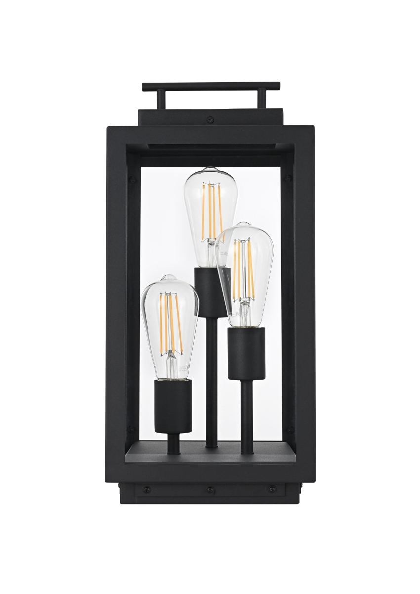 Picture of Elegant Lighting OD418L18BK 8 in. Valentin Outdoor Modern Lawn Light - Black