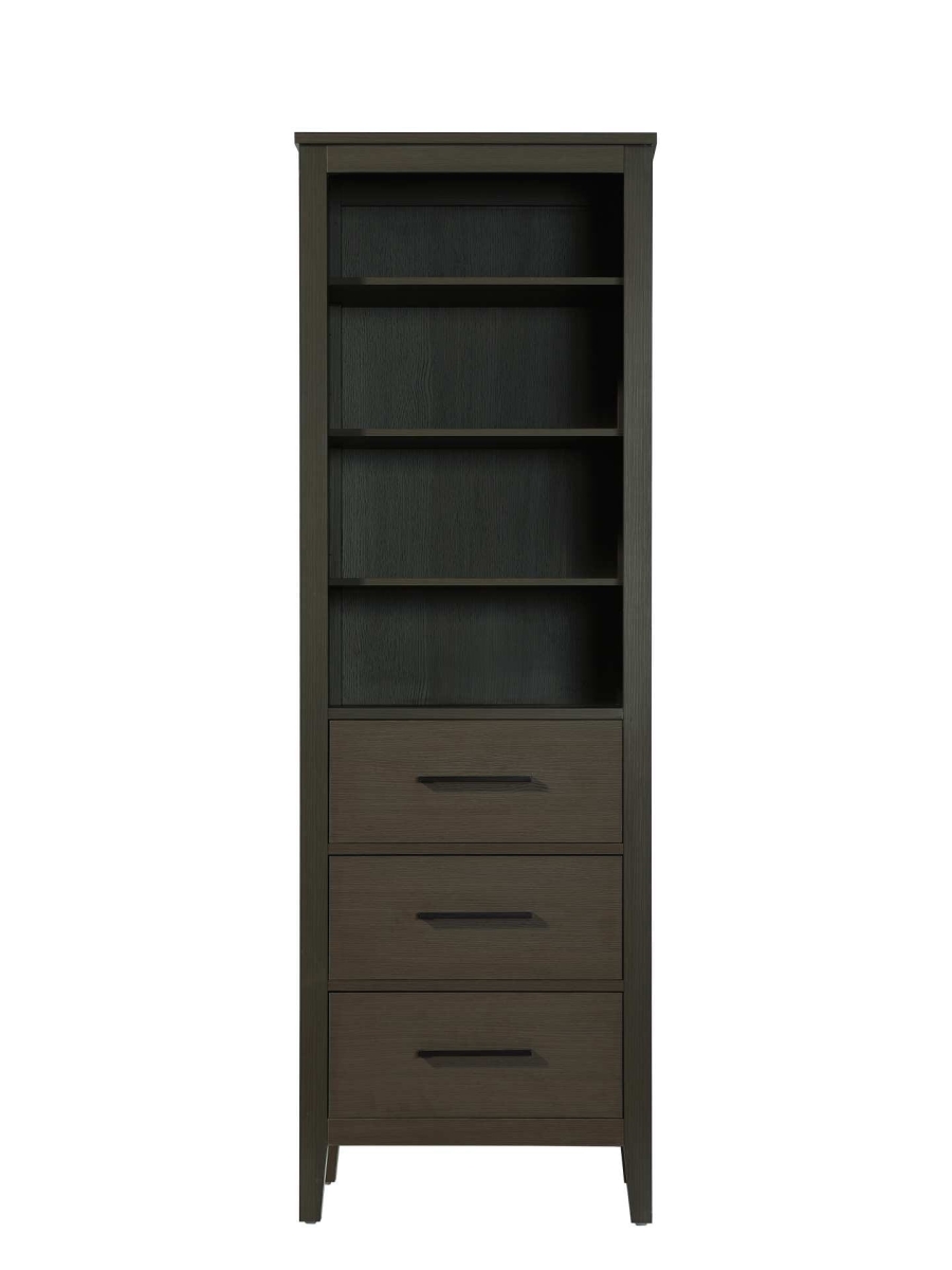 SC293B24MMB 24 in. Millie Open Shelving Bath Storage Cabinet, Mocha Brown