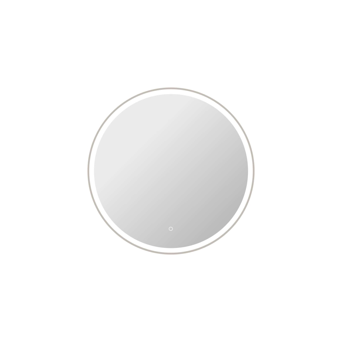 MRE6B36SL 36 in. Round LED Front & Backlit Wall Mirror, Silver