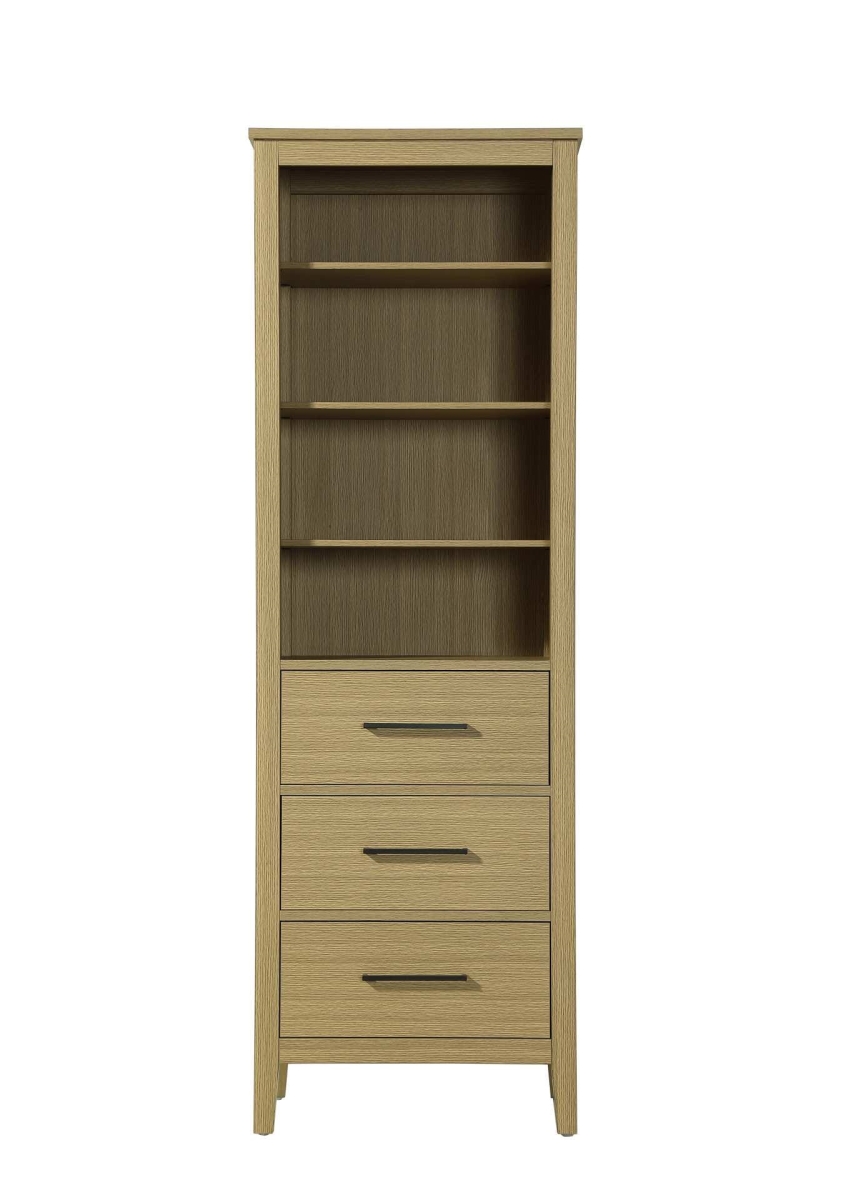 SC293B24MHB 24 in. Millie Open Shelving Bath Storage Cabinet, Honey Brown