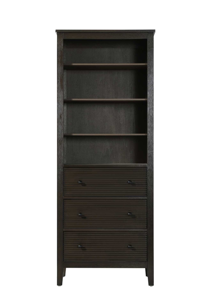 SC296B28CO 28 in. Open Shelving Bath Storage Cabinet in Chocolate Oak