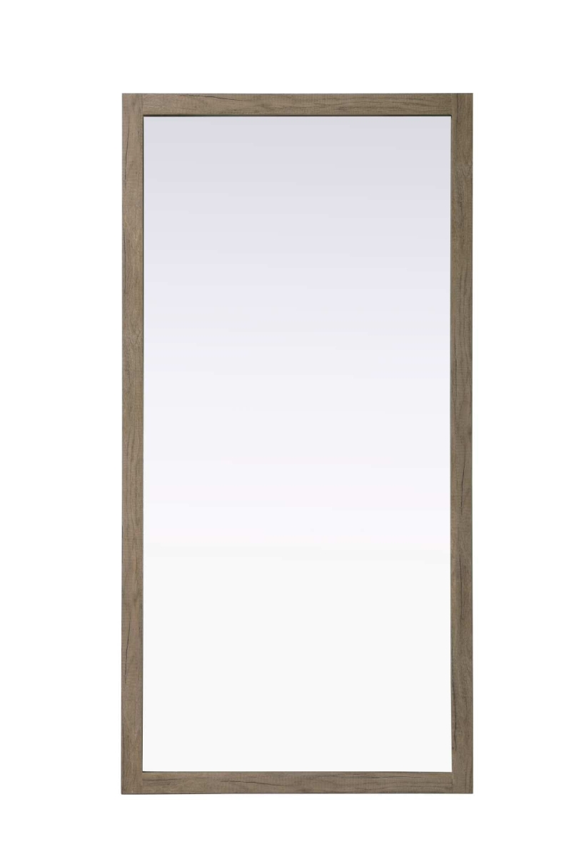 VM37236NT Noah Rectangle Wood Mirror, Natural Oak - 72 x 36 in.