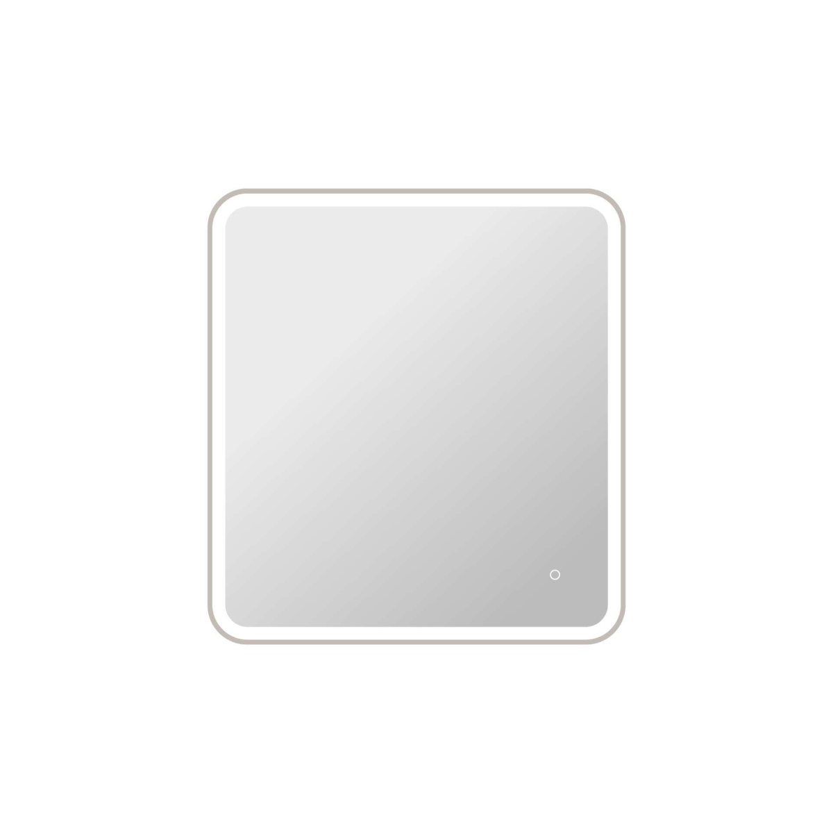 MRE6A3336SL 36 in. Round LED Front & Backlit Wall Mirror, Silver