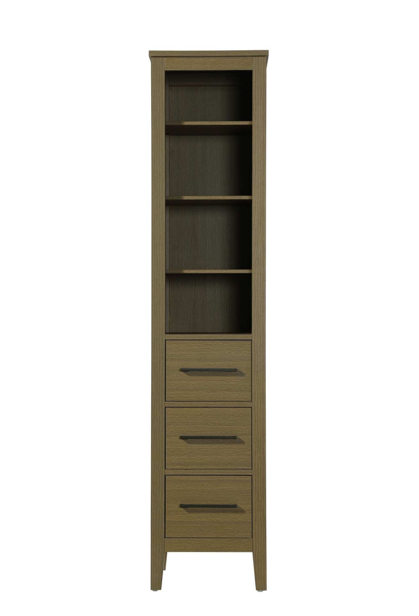 SC293B16MCB 16 in. Millie Open Shelving Bath Storage Cabinet, Chestnut Brown