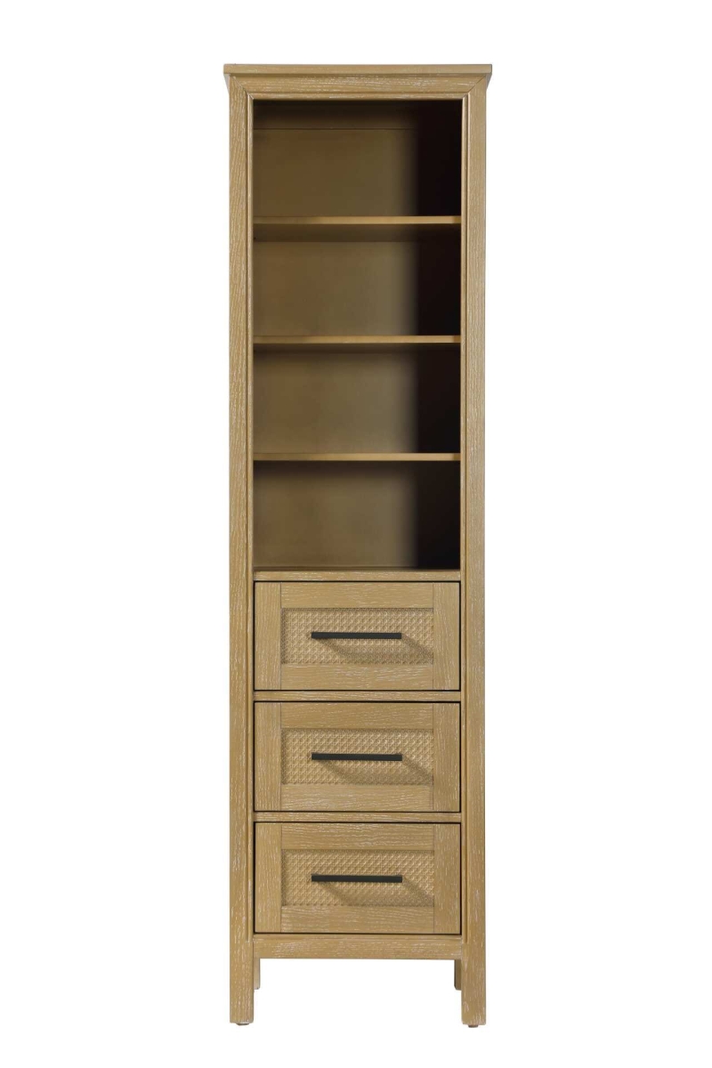 SC295B20LO 20 in. Open Shelving Bath Storage Cabinet in Linen Oak