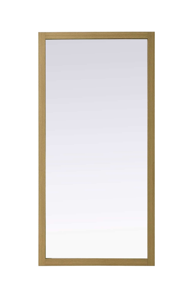 VM37236MHB Noah Rectangle Wood Mirror, Honey Brown - 72 x 36 in.