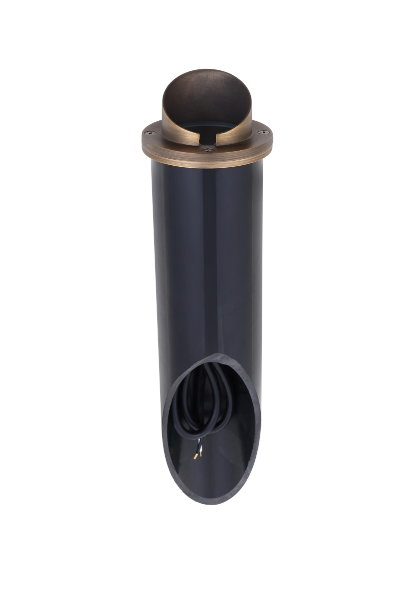 C201E-AB 4 x 16 in. Aera Landscape Cast Brass Well Light, Antique Brass