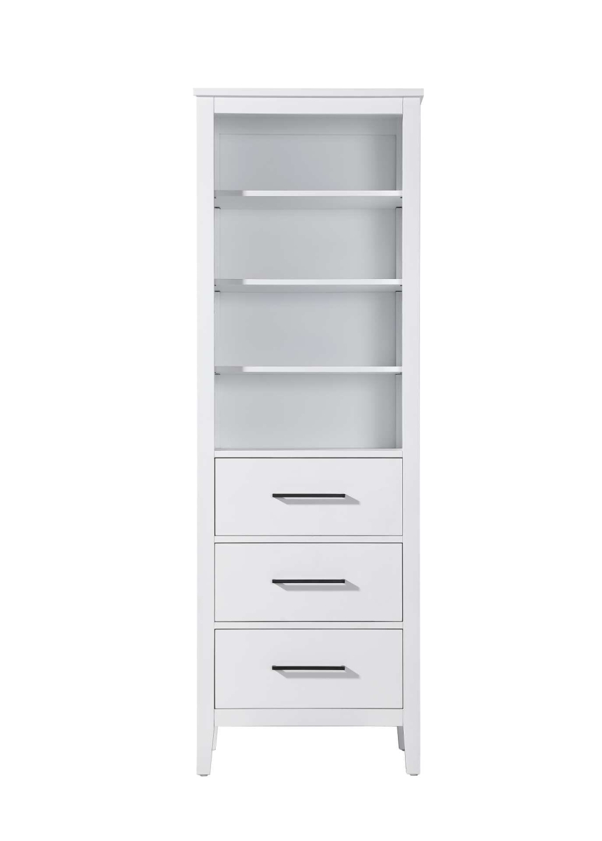 SC293B24WH 24 in. Millie Open Shelving Bath Storage Cabinet, White