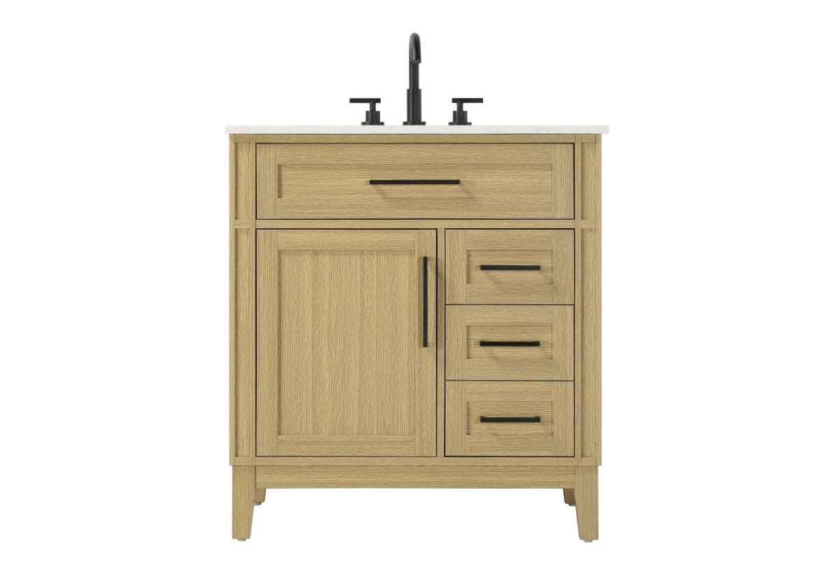 VF82532MHB 32 in. Virginia Single Bathroom Vanity, Honey Brown
