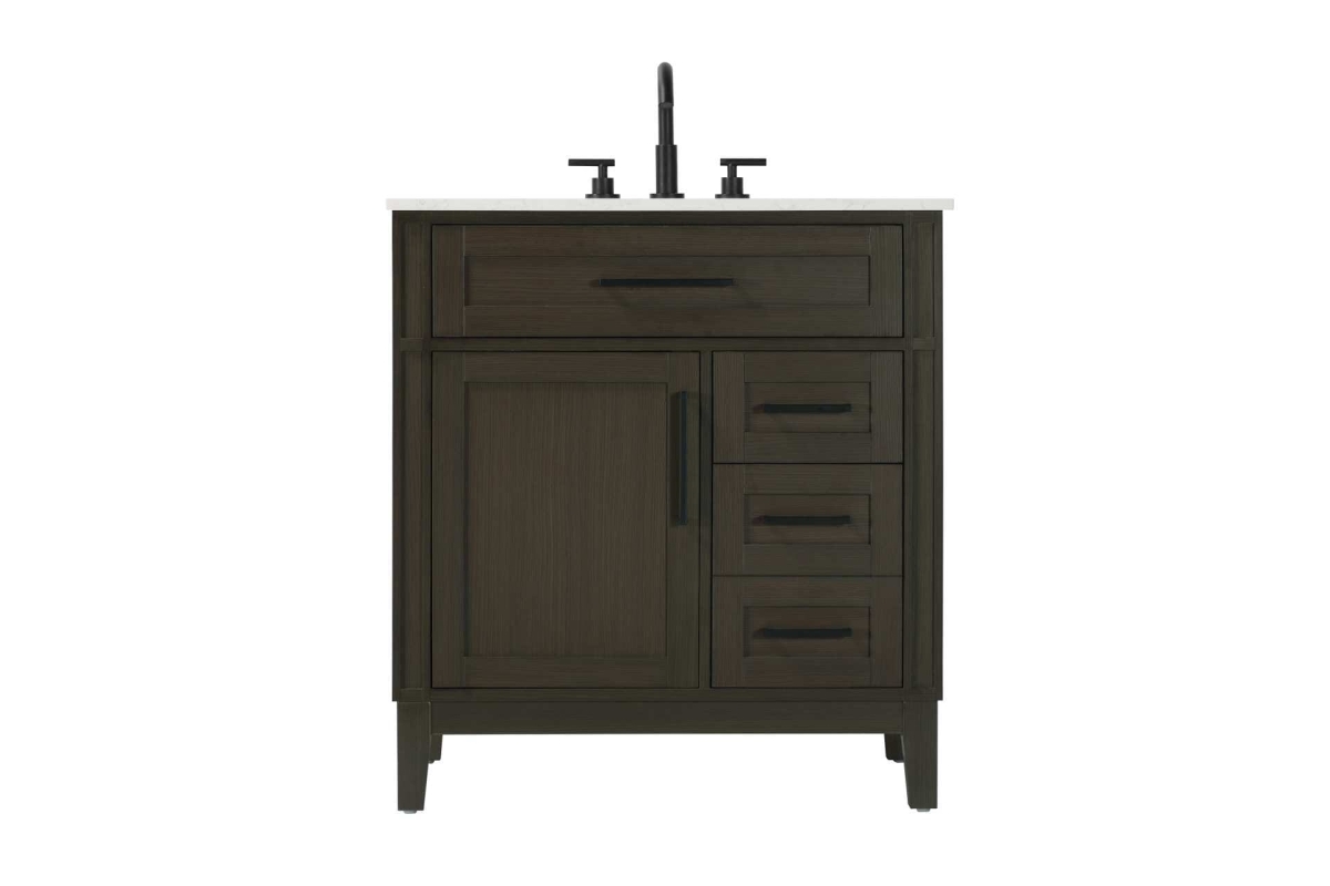 VF82532MMB 32 in. Virginia Single Bathroom Vanity, Mocha Brown