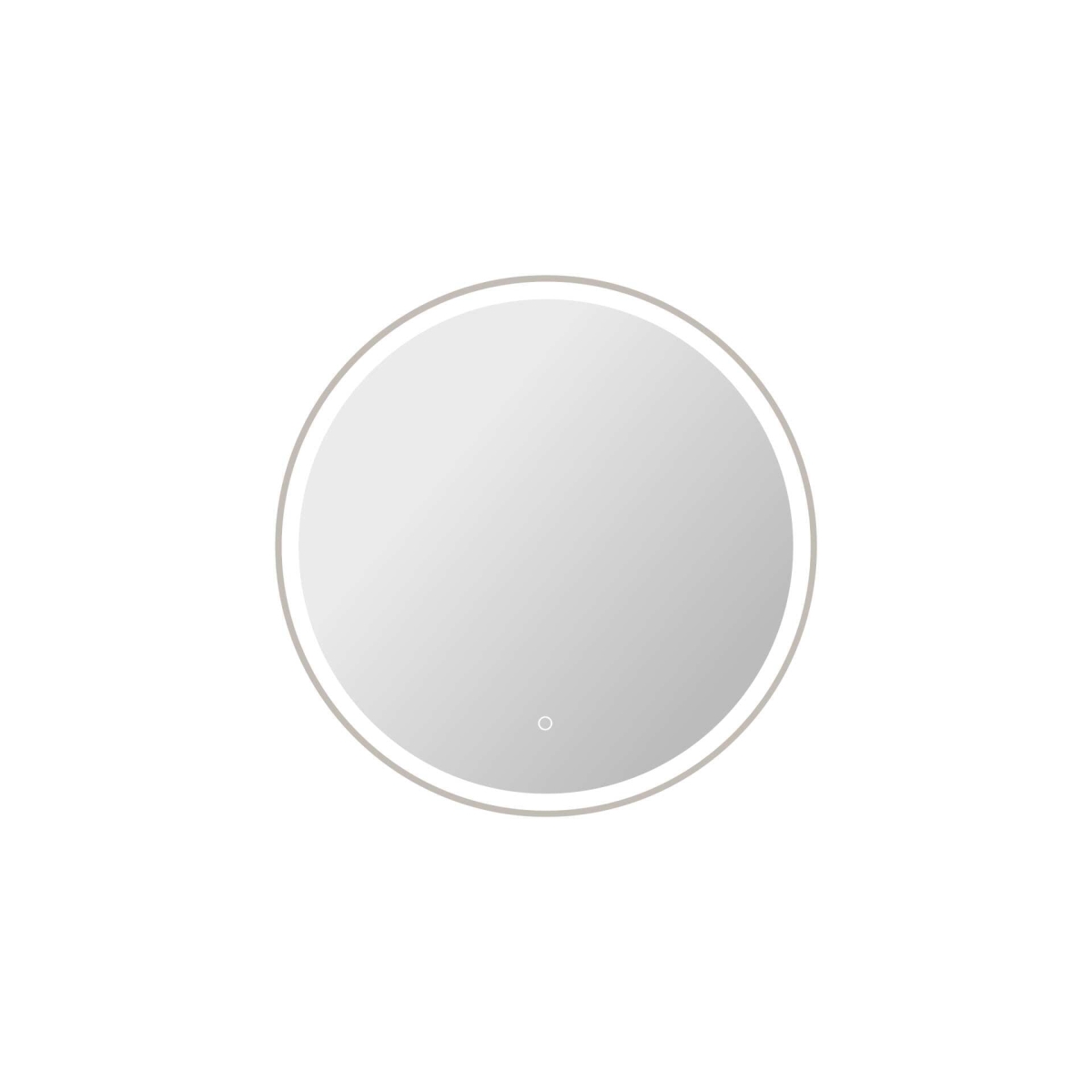 MRE6B32SL 32 in. Round LED Front & Backlit Wall Mirror, Silver
