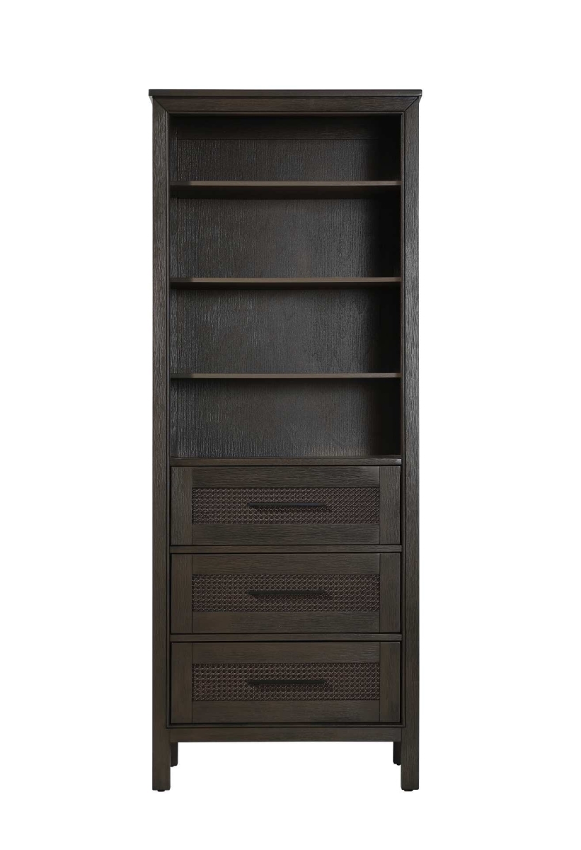 SC295B28CO 28 in. Alina Open Shelving Bath Storage Cabinet, Chocolate Oak