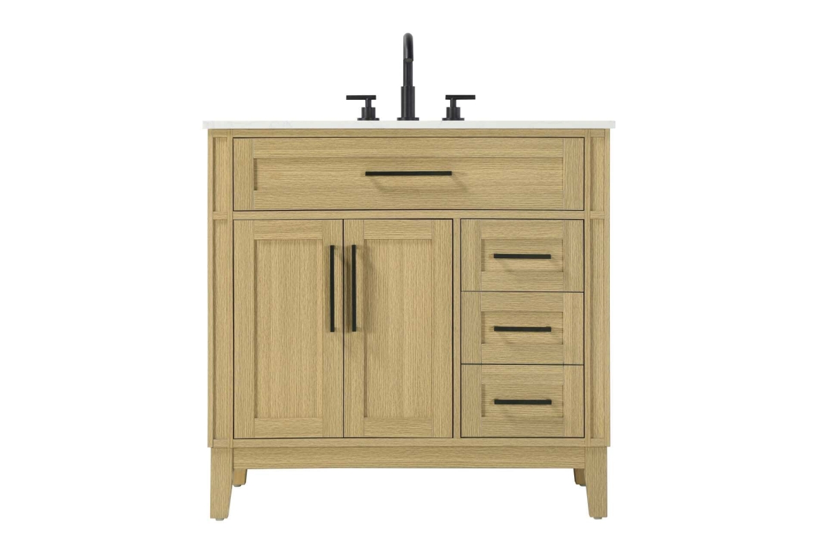 VF82536MHB 36 in. Virginia Single Bathroom Vanity, Honey Brown