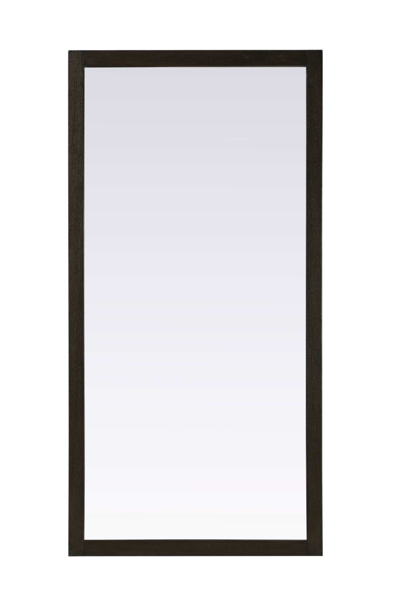 VM37236CO 72 x 36 in. Norah Rectangle Wood Mirror, Chocolate Oak