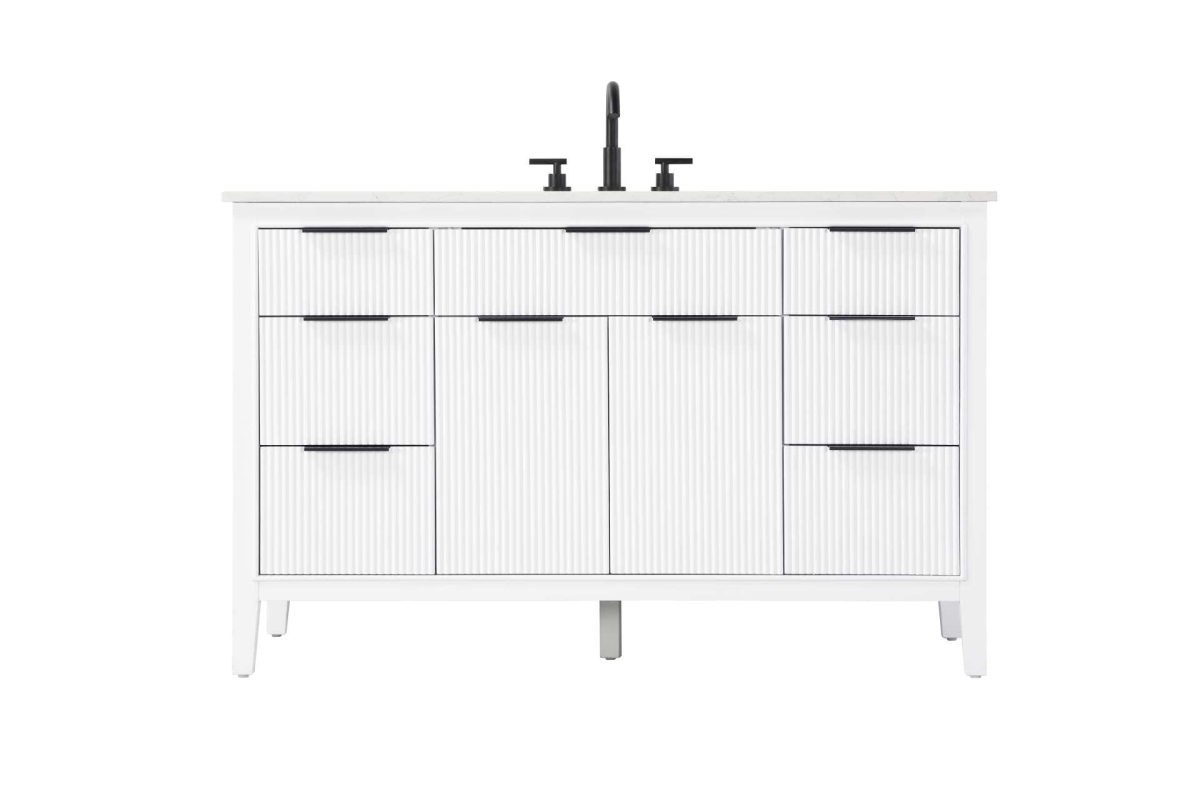 VF29854WH 54 in. Single Bathroom Vanity, White