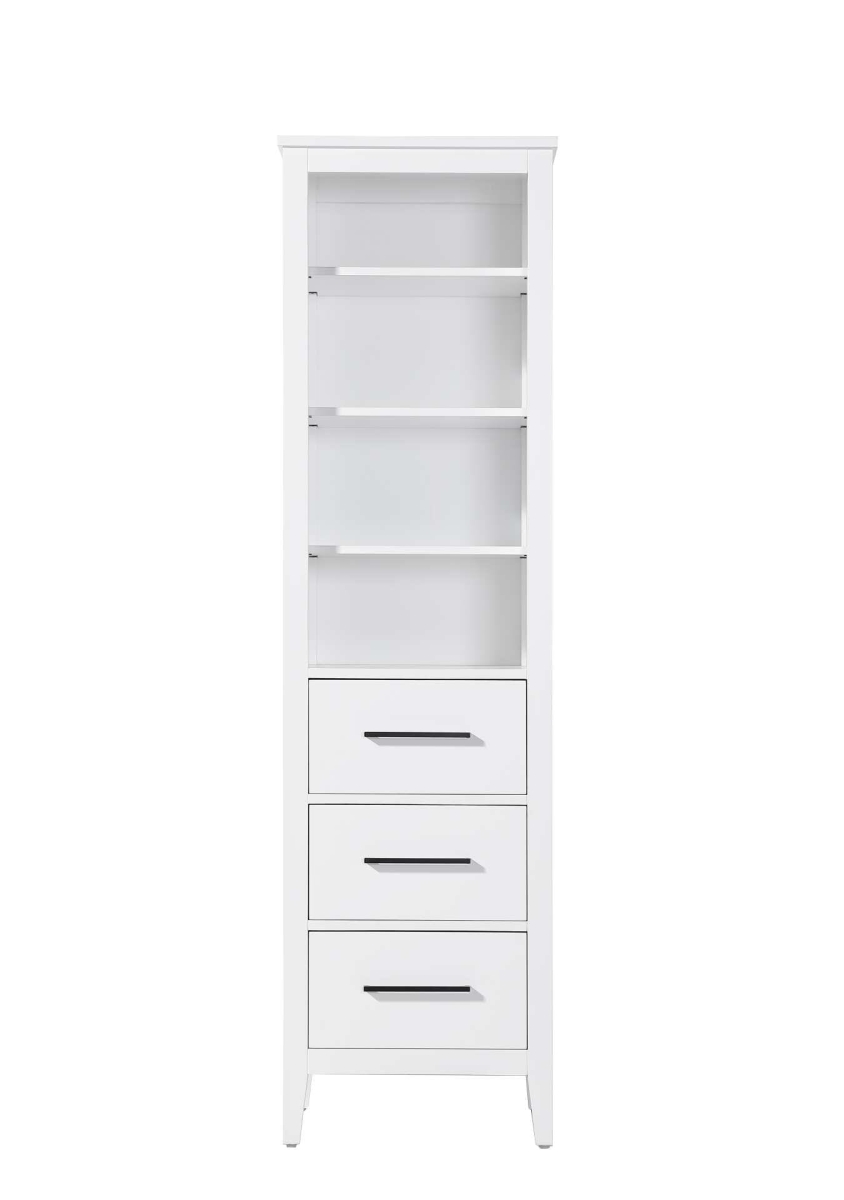 SC293B20WH 20 in. Millie Open Shelving Bath Storage Cabinet, White