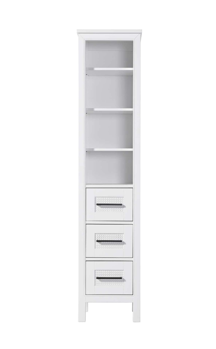 SC295B16WH 16 in. Alina Open Shelving Bath Storage Cabinet, White