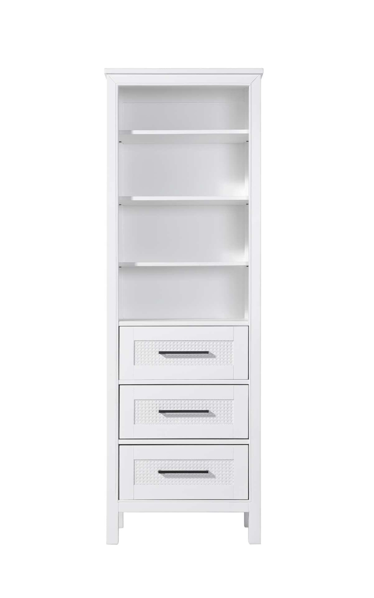SC295B24WH 24 in. Alina Open Shelving Bath Storage Cabinet, White